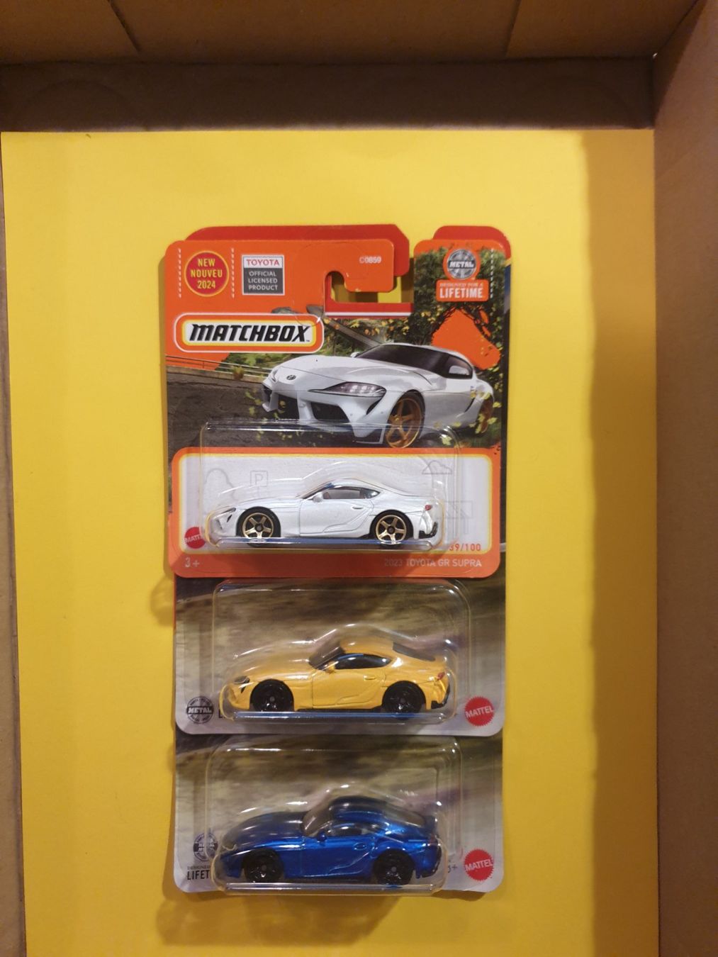 Matchbox Modellini d'auto: 3 x Matchbox 2023 TOYOTA GR SUPRA – Nuovo e nell'imballaggio originale da Oftringen venduto da Rotor