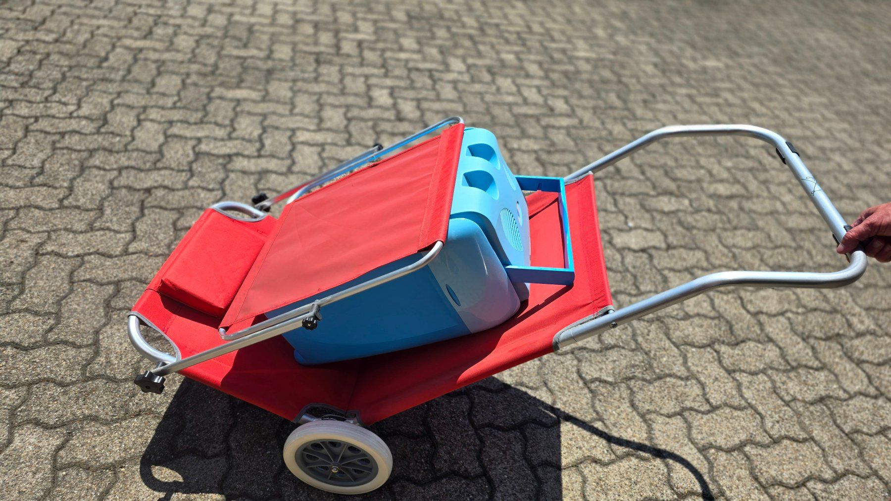 Sedie a sdraio: Strandliegestuhl und Transportwagen – Usato da Boppelsen venduto da Morca 2