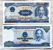 Banknoten - Vietnam - 5000 & 20000 Dong