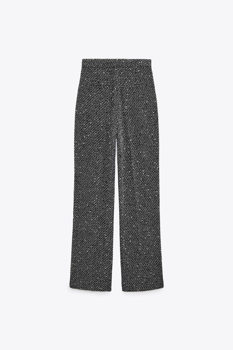 Zara Pantaloni: Zara Black & grey tweed trousers – Nuovo e nell'imballaggio originale da Basel venduto da 1moonstar 2