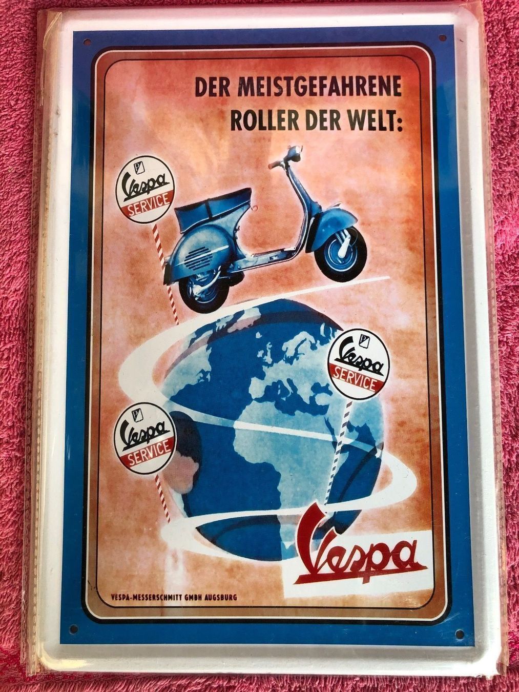 Insegne: Vespa Piaggio italia Oldtimer servizio – Nuovo (secondo la descrizione) da Reinach AG venduto da rares75