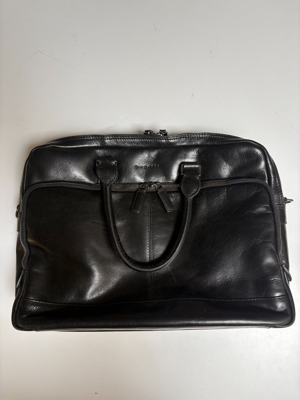 Bugatti Koffer & Taschen: Bugatti - Romano grosse Aktentasche Schwarz – Defekt aus Zug von isdach