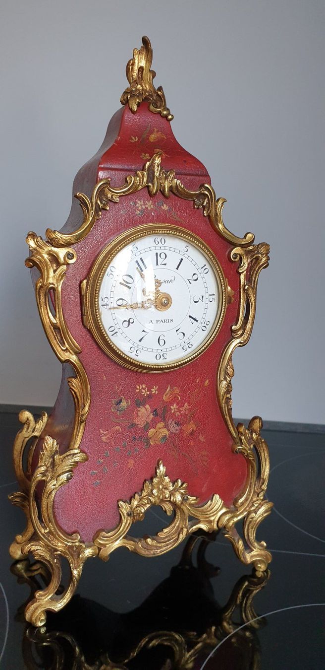 Orologi da terra & Orologi da parete: Antike kleine Uhr Causard à Paris – Usato da Emmen venduto da Brockofsky 9