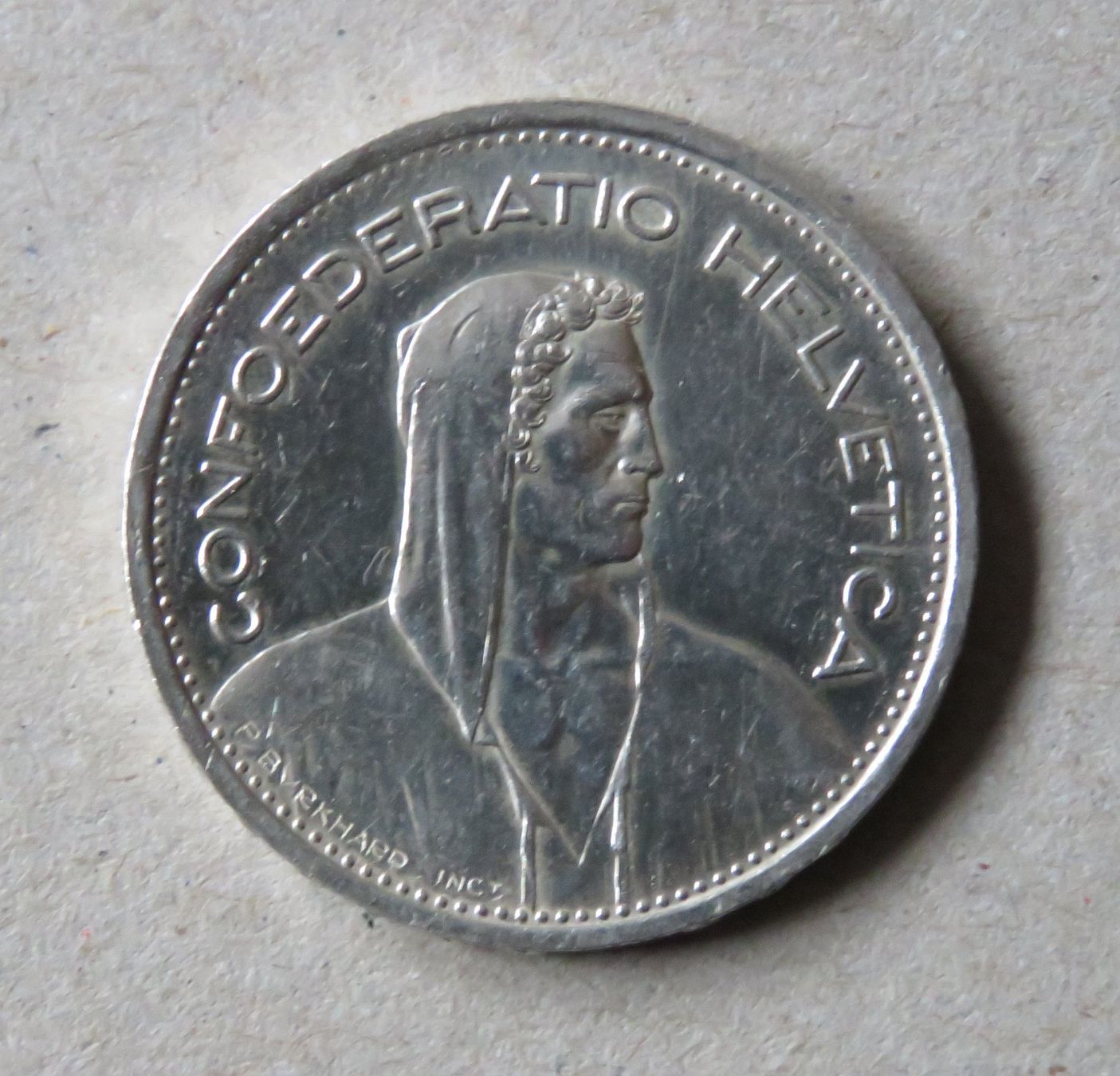 Tutti le monete: 1953  Fr. 5.-  Silber – Usato da Kreuzlingen venduto da Koi4 1