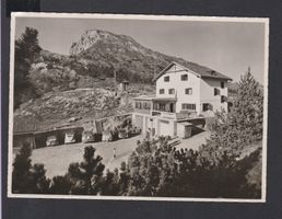 Ofenpass   -  alte Ansichtskarte mit Oldtimer