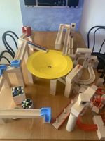 Holzkugelbahn HABA Konstruktion mit Kugeln und Glocke guter 