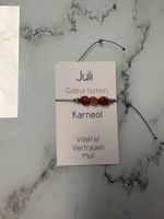 🧡 Karneol Armband Juli Geburtsstein