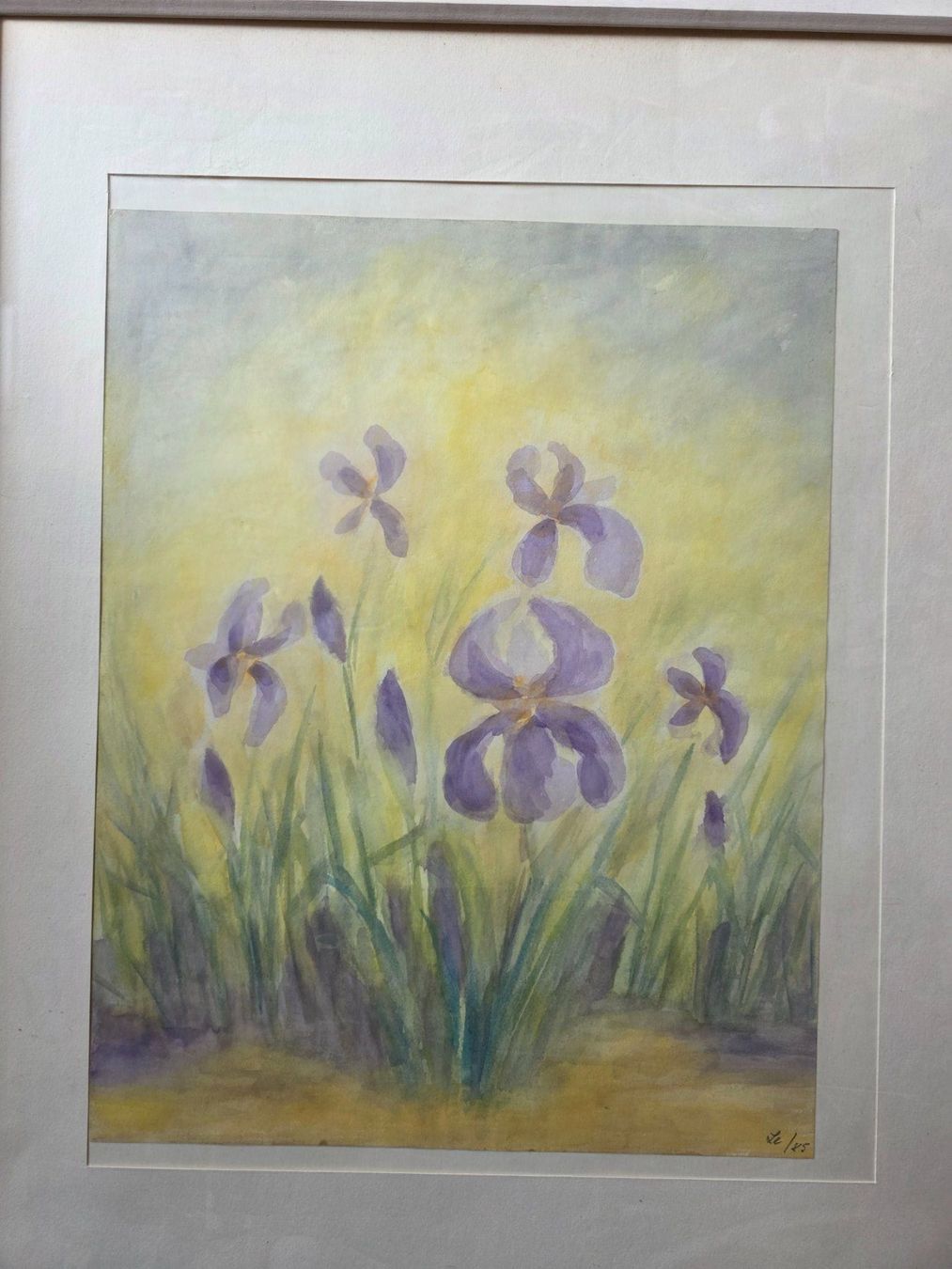 Dipinti: Gemälde Bild Iris Blumen im Licht 1985 – Usato da Walterswil BE venduto da Lonitti 1