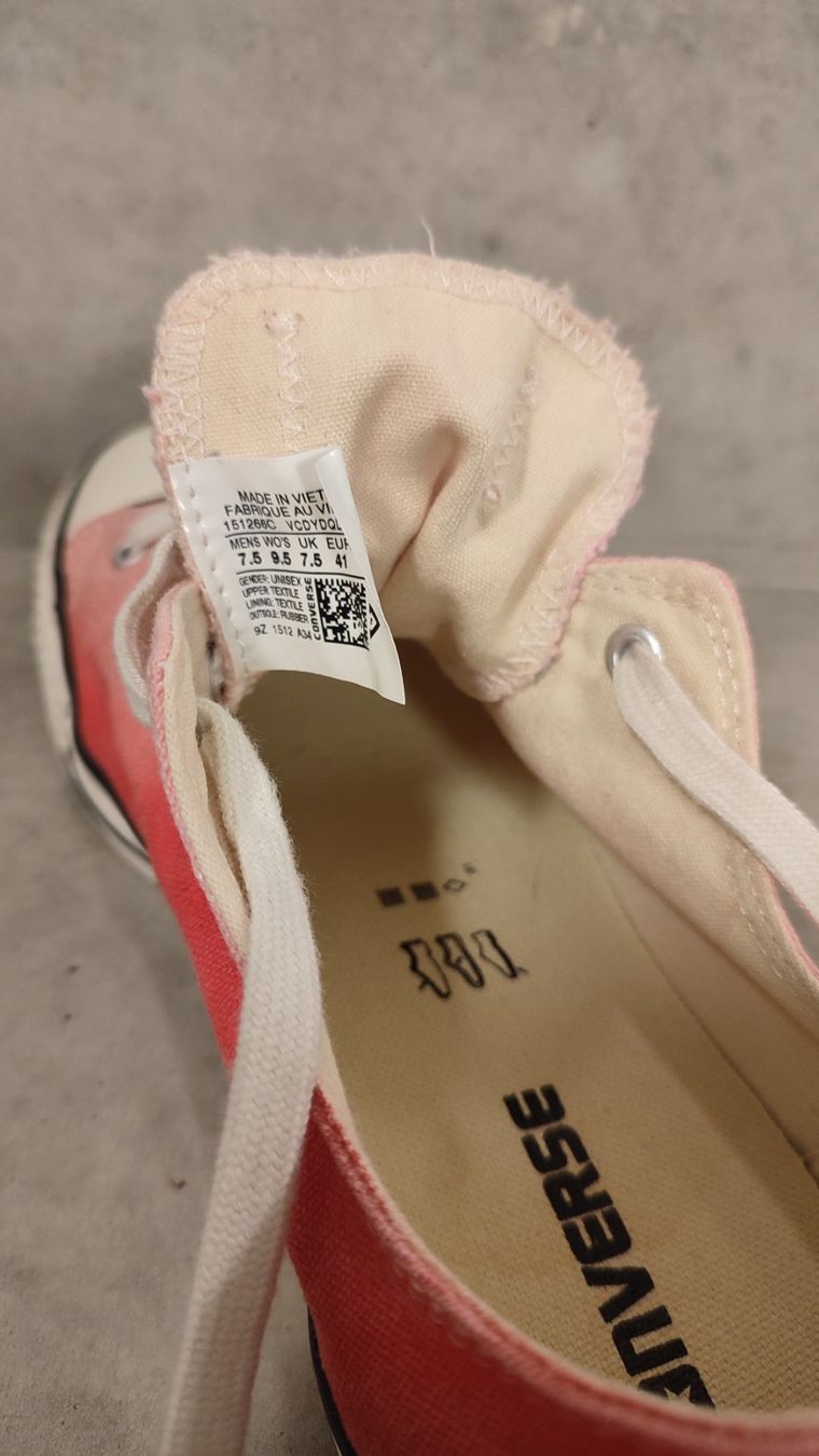 Scarpe da uomo: Pink ombre Converse Chuck Taylor Nr 41 – Usato da Gattikon venduto da ninuska13 5