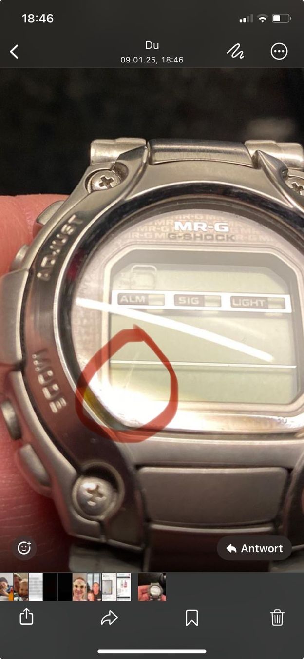Casio Orologi: Casio G-Shock MRG 220-7, silber – Nuovo (secondo la descrizione) da Zürich venduto da Drengemann 9