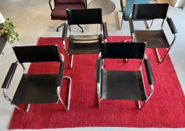 4 Freischwinger - Echtleder - made in Italy