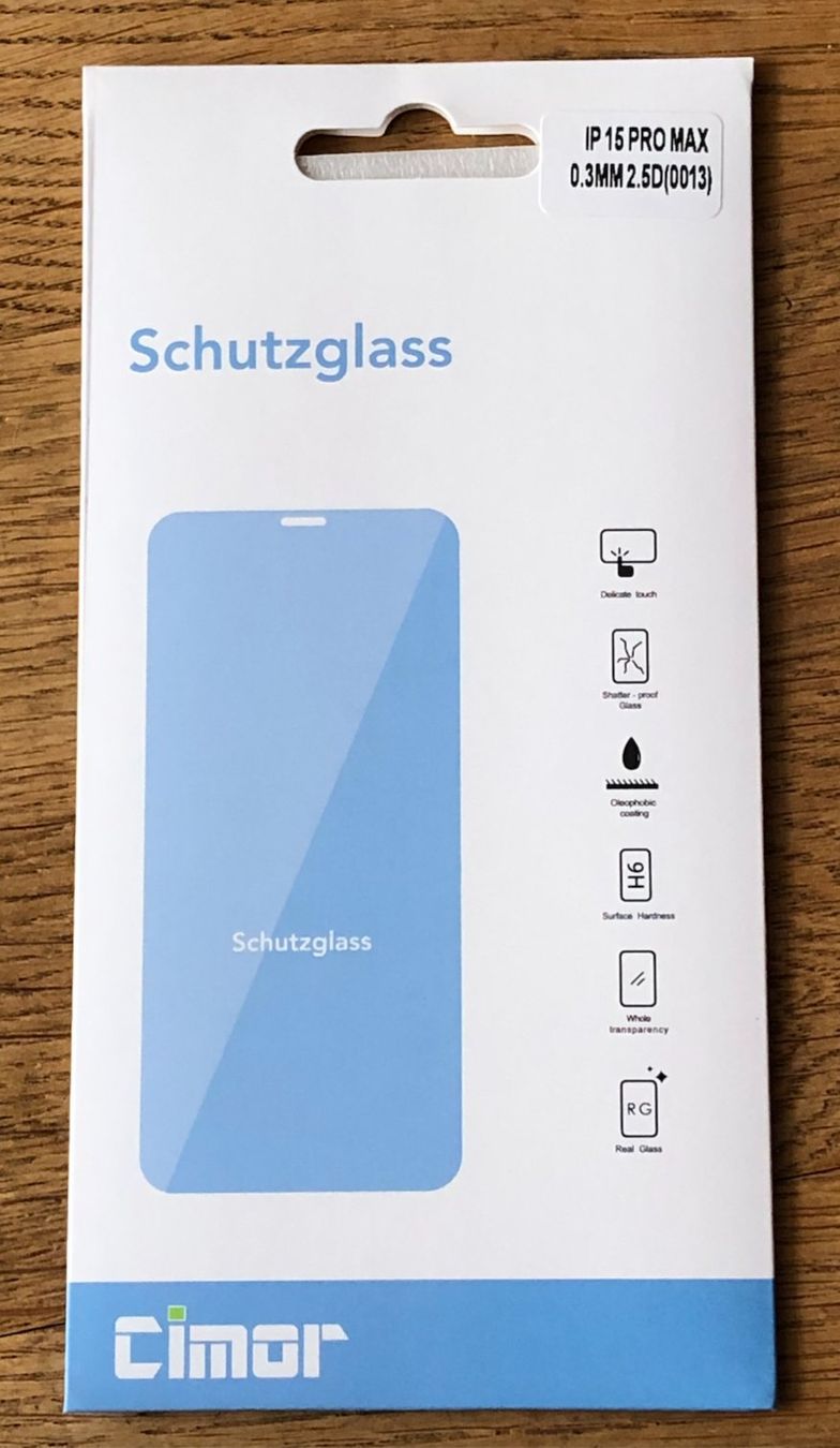 Apple Telefoni cellulari / Smartphones: Iphone 15 Pro Max  Panzerglaz Folie.Fabrikneu. – Nuovo e nell'imballaggio originale da Aarau venduto da Billa007