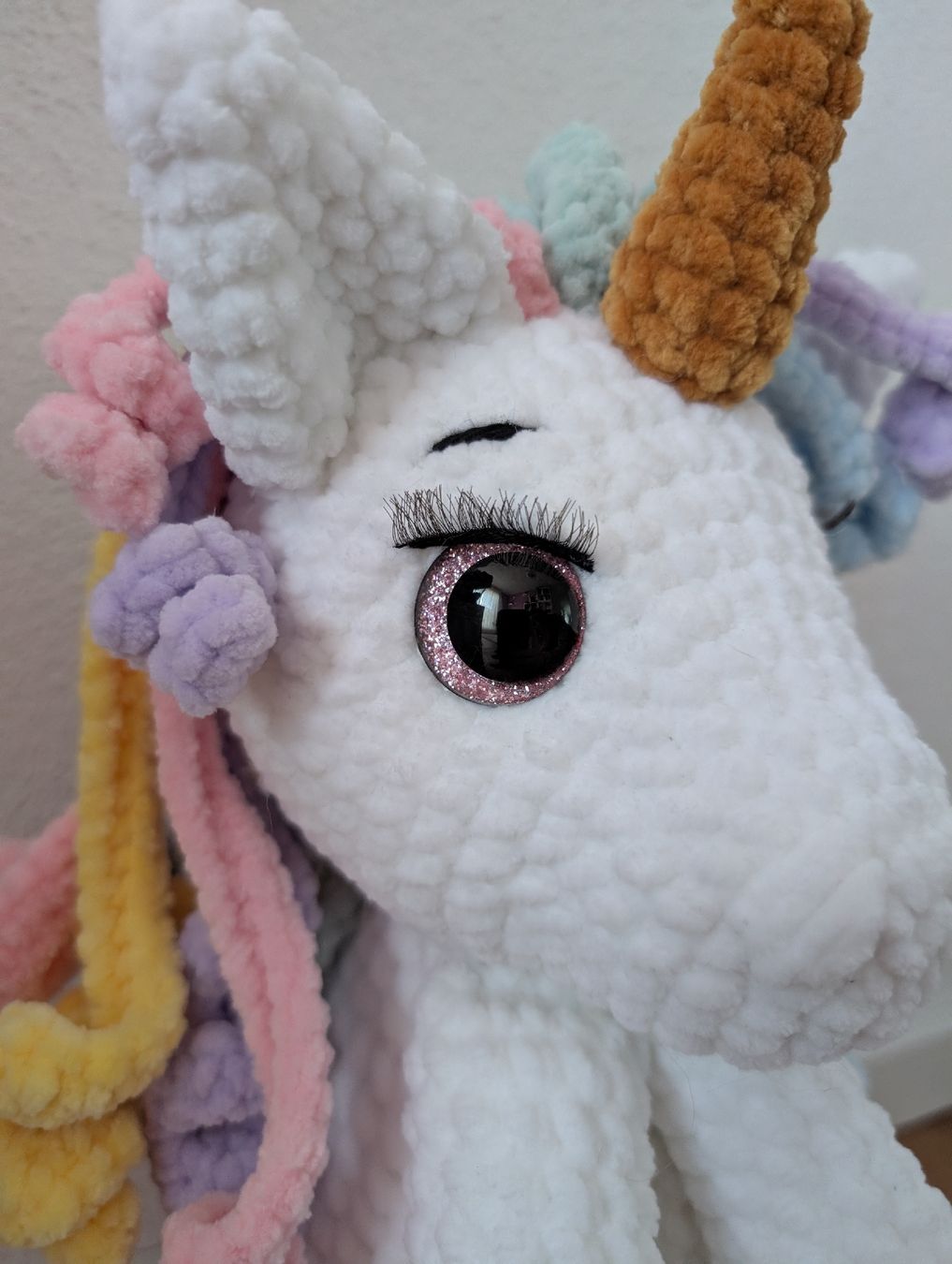 Spielzeuge: Amigurumi sitzendes Einhorn 31cm – Neu (gemäss Beschreibung) aus Beromünster von Shelly9296 3