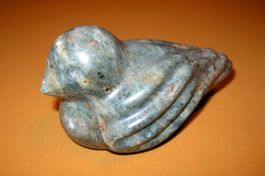 Speckstein Vogel Deko Figur Mini Skulptur Handarbeit Unikat