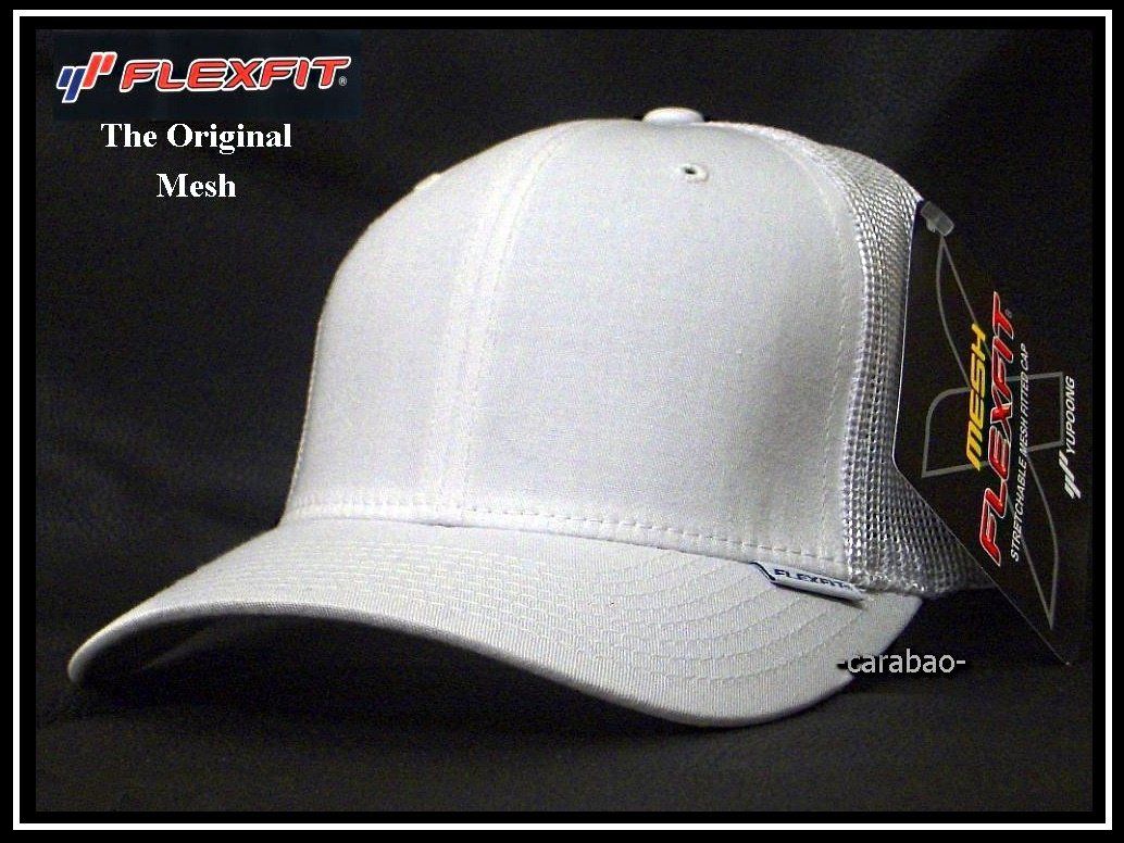 Copricapi, berretti & cappellini: Original FLEXFIT® Cap / MESH / Weiss – Nuovo (secondo la descrizione) da Winterthur venduto da -carabao-