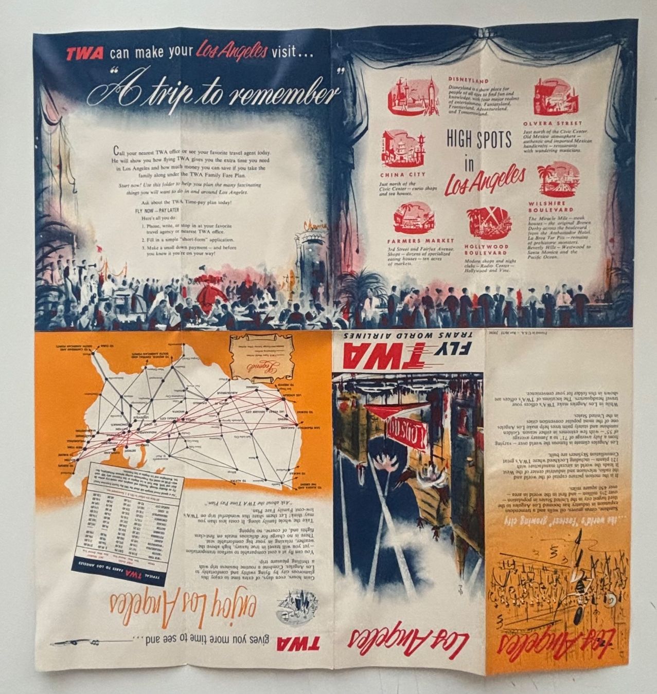 Documenti: Fly TWA Trans World Airlines - Los Angeles – Usato da Neuchâtel venduto da gefdeneuch 2