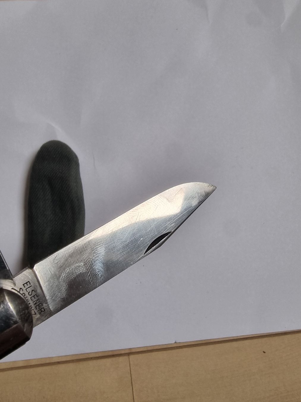 Schweizer Armee Coltelli tascabile: Elsaener Schweizer Offiziersmesser mit Hülle – Usato da Olten venduto da Mezopotamya 5