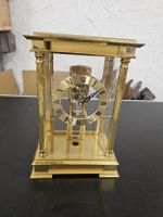 Tischuhr Messing Glas 8 Tage Werk 