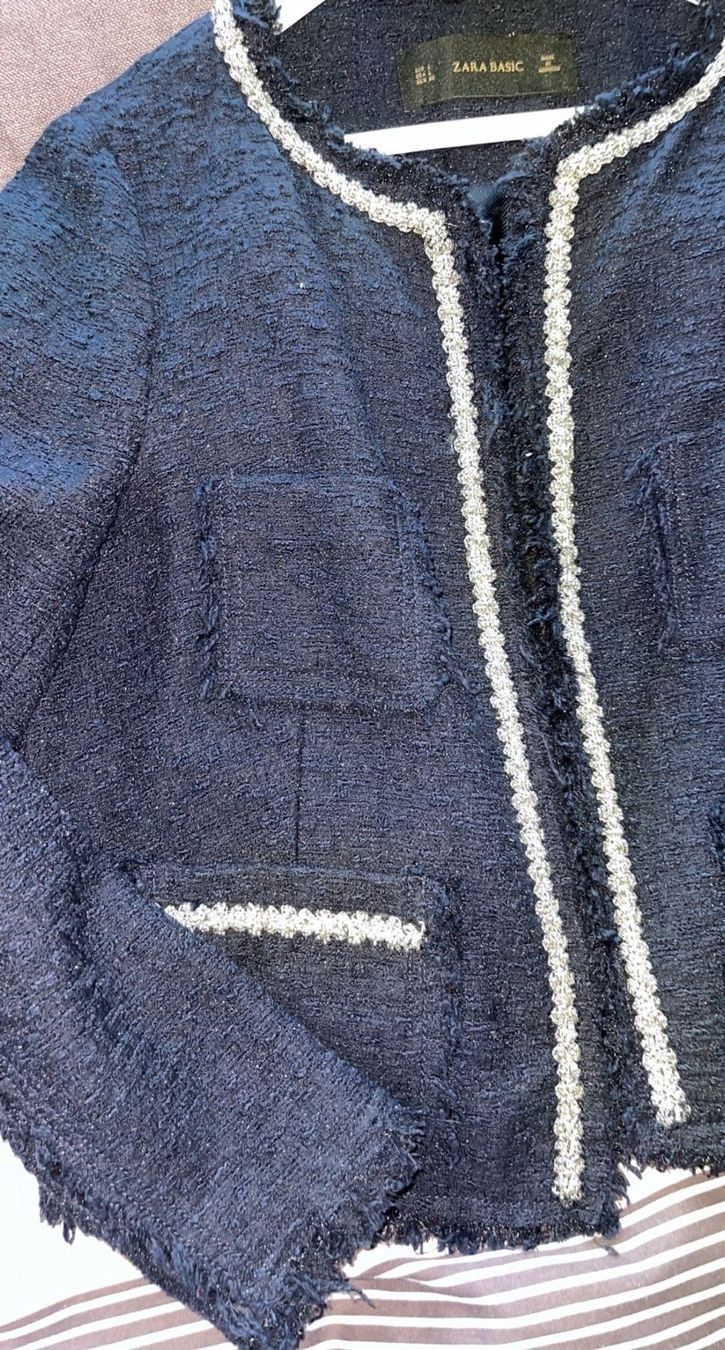 Zara Jacken: Tweed Blazer / Jäckchen Damen L – Neu (gemäss Beschreibung) aus Winterthur von Deal246 1