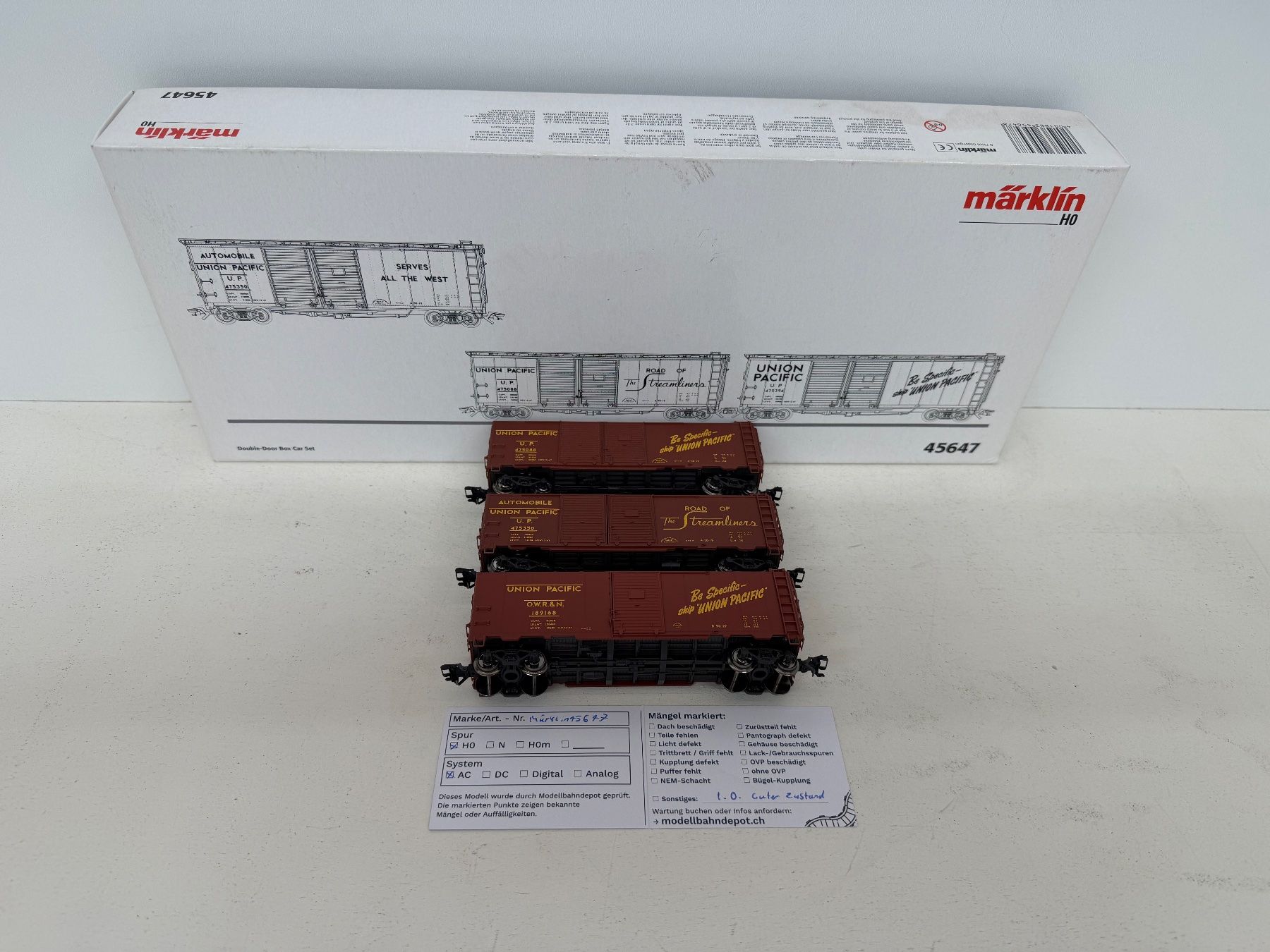 Märklin Trains électriques: Märklin 45647 USA Güterwagen – D'occasion à Büsserach par ModellbahnDepot 2
