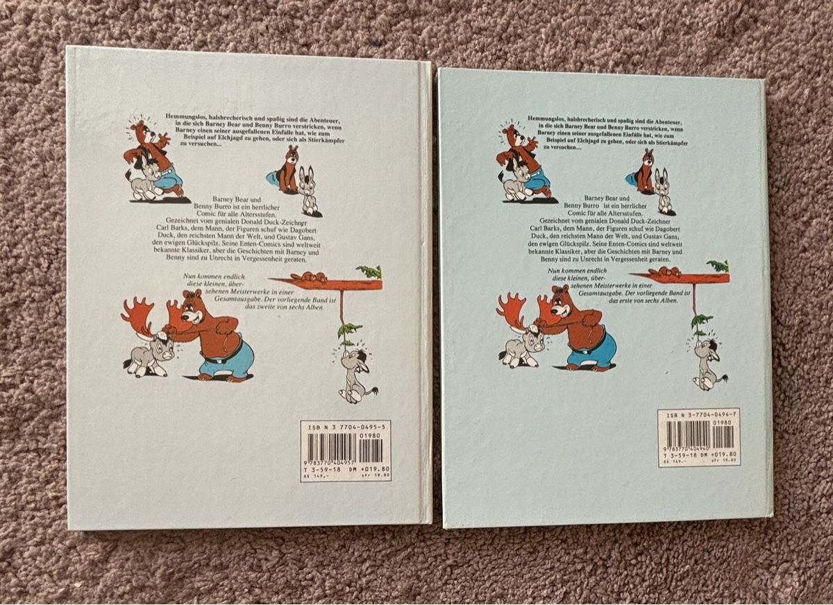 Fumetti: Barks Classics, Barney Bear, HC Band 1,2 – Usato da Kehrsatz venduto da Raboy 1