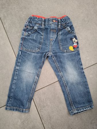 Kinder Jeans C&A Disney Mickey Mouse blau Grösse 86