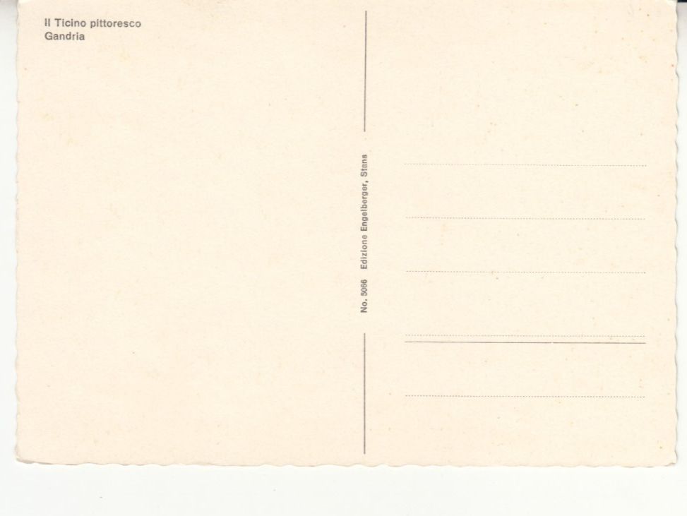 Ansichtskarten: Gandria ca. 1960 – Gebraucht aus Bürglen TG von StampGraf 1