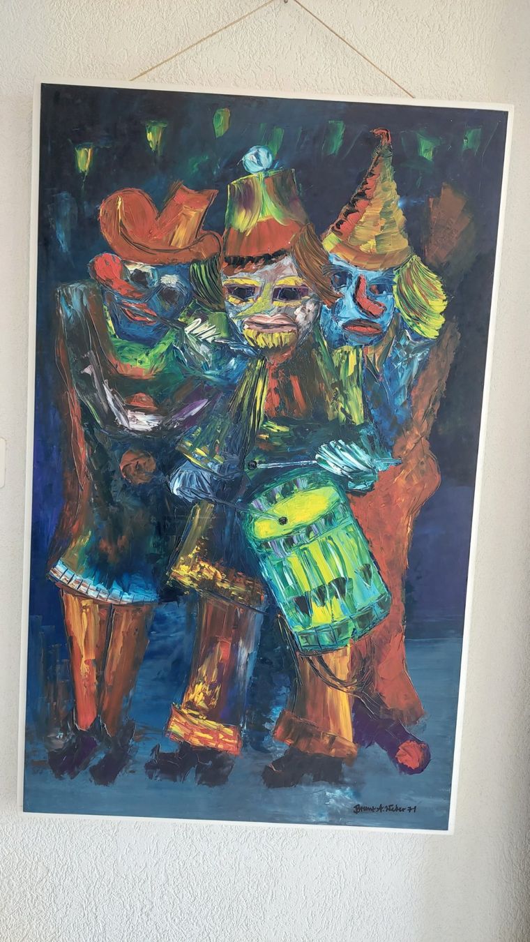 Gemälde: Oelbild von Bruno A.Weber. 1971 – Gebraucht aus Bollingen von Jan07 1
