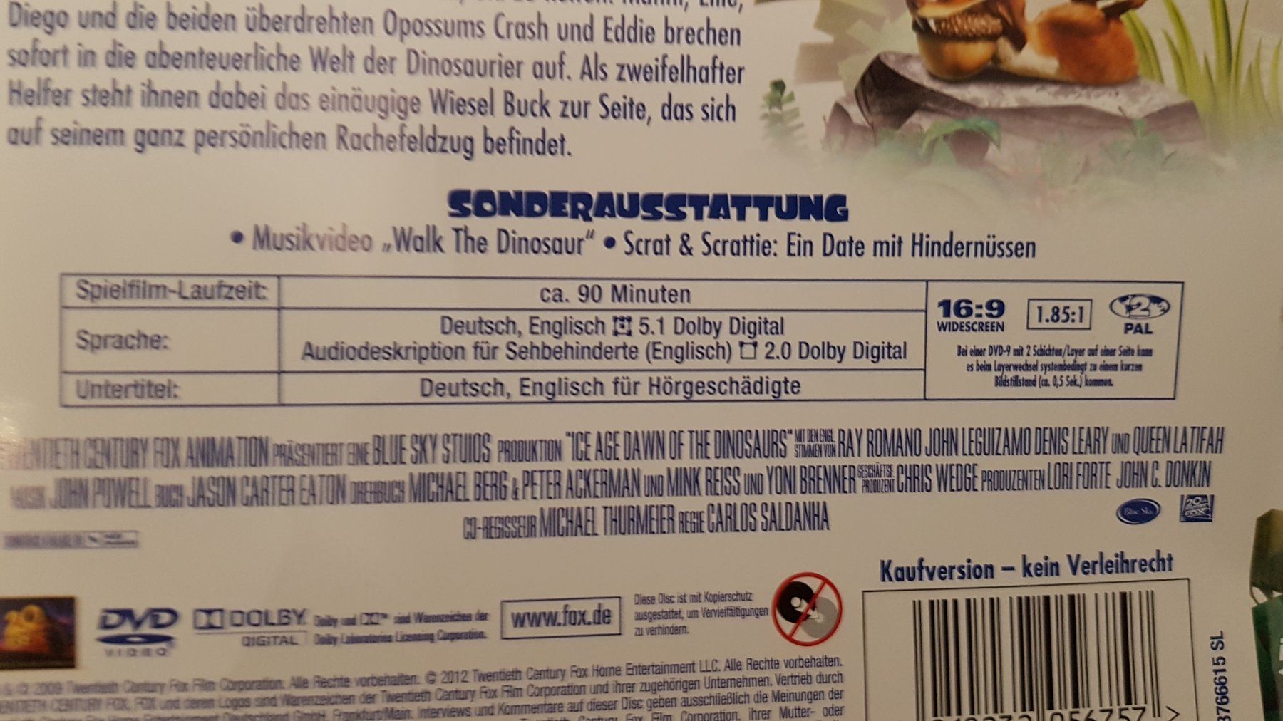 Alle DVDs: DVD Ice Age 3 / Version B – Gebraucht aus Oetwil am See von fineli2 1
