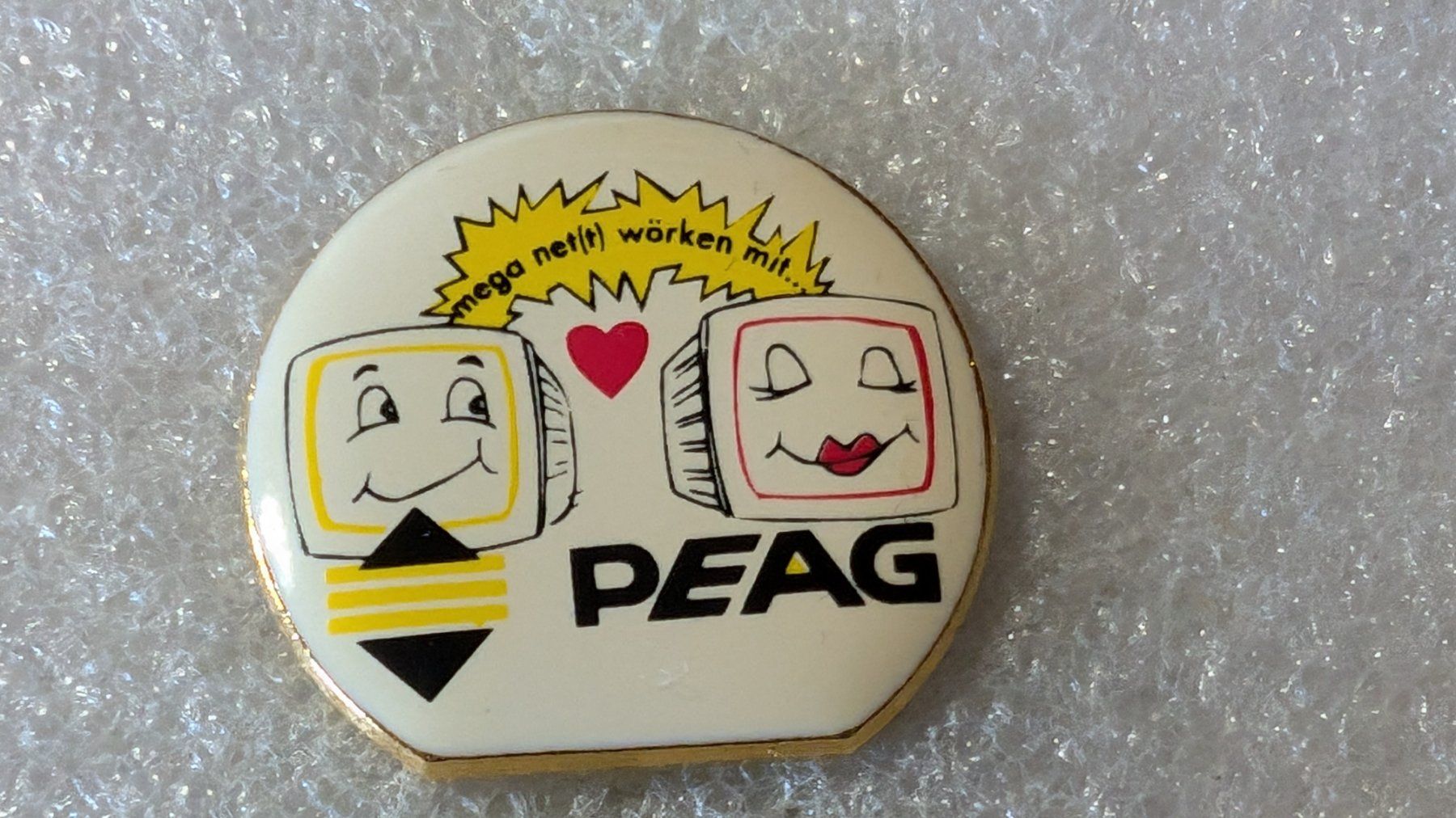 Placchette & Badge: Ansteckpin 212: PEAG – Usato da Oppligen venduto da Pin-Fall-Shop