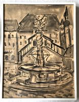 Roland Dubuc (1924-1998) - Mischtechnik - Fontaine/Fribourg