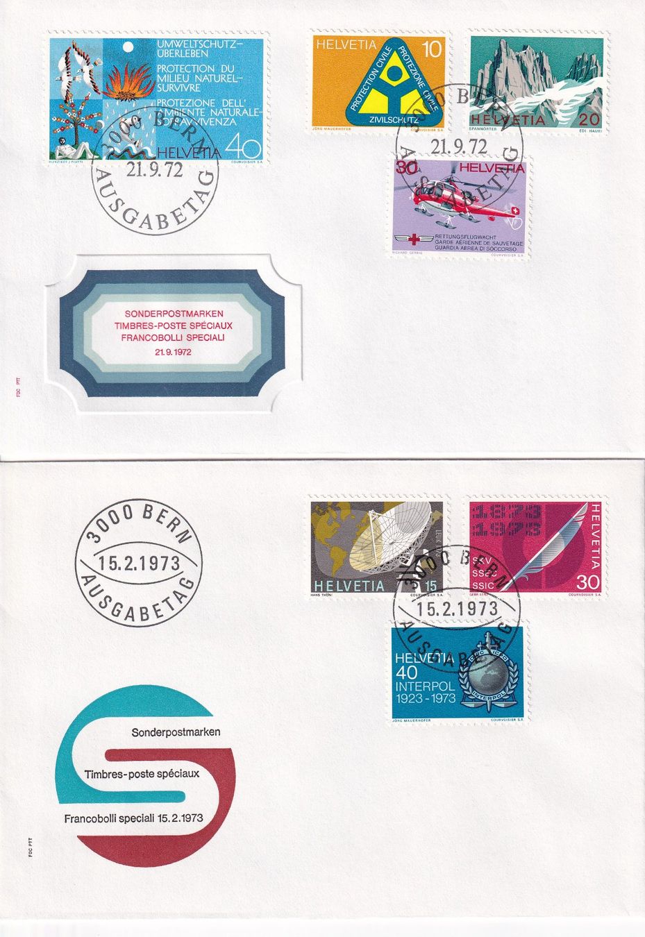 Tutti i francobolli: Lot 8 Briefe FDC 1968 - 1973 – Usato da Rossa venduto da becky05 2