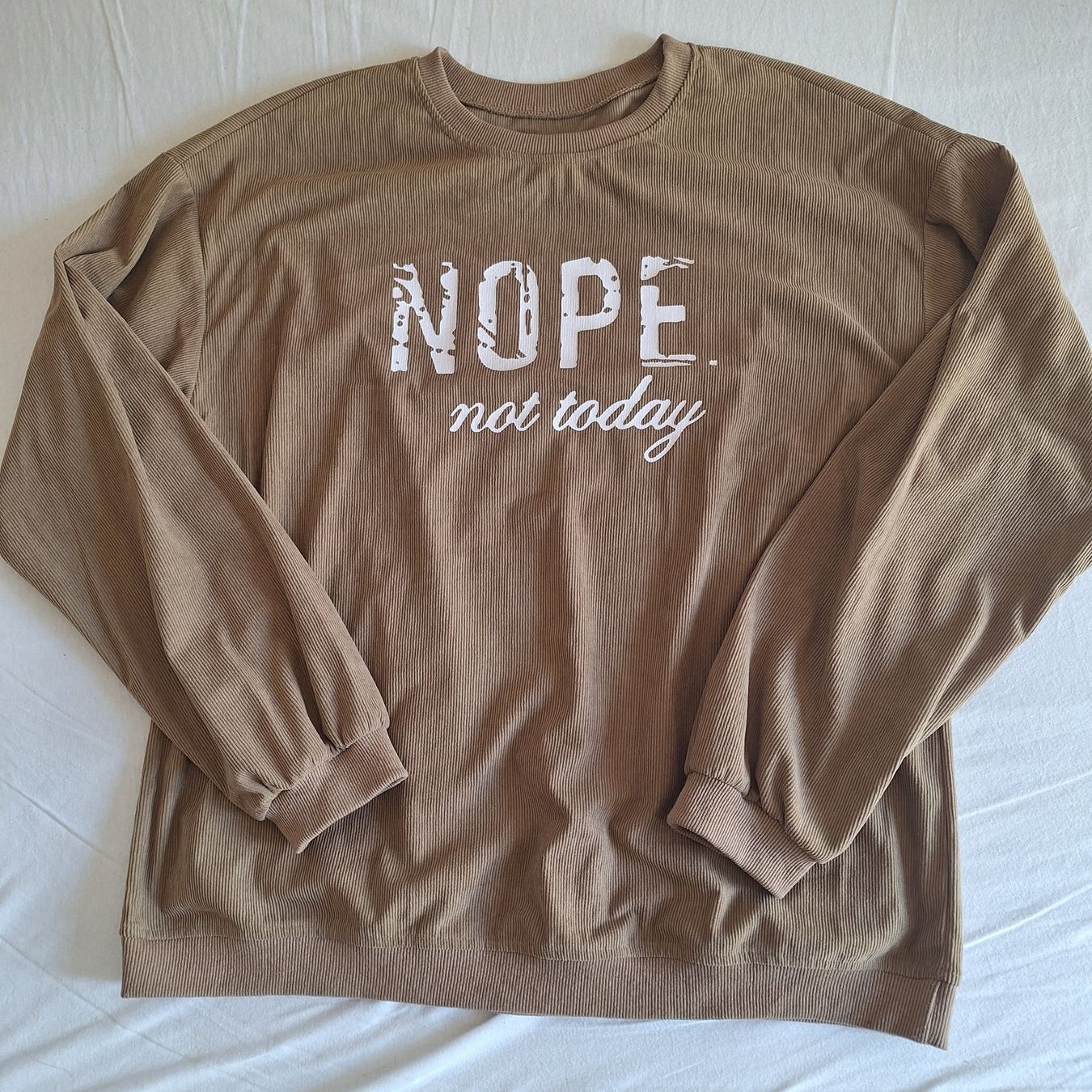 Pullover & Sweatshirts: Pulli - Cord - Nope not Today - L – Gebraucht aus Hettenschwil von Schneuggi2