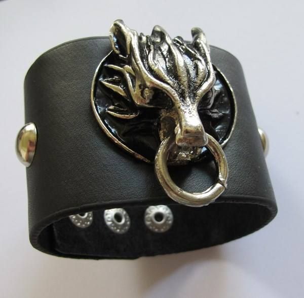 Bracciali & Braccialetti: Gothic LARP Echtleder Armband, Bracelet – Nuovo (secondo la descrizione) da Schwanden GL venduto da UHRKNALL 1