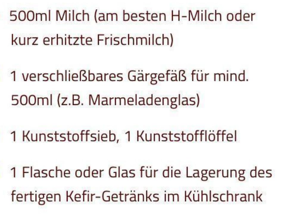 Lebensmittel & Spezialitäten: Milchkefir 15-20 gr – Gebraucht aus Hallwil von Perle431 1
