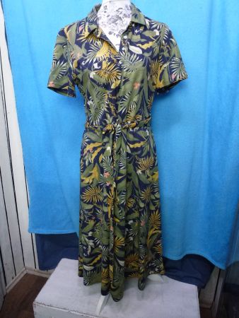 SAFARIKLEID MIT GÜRTEL GR M BAUMWOLLE KURZARM NEU SOMMER