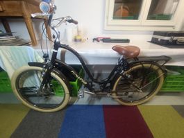 Townie Damenfahrrad Citybike Cruiser Retro Leder