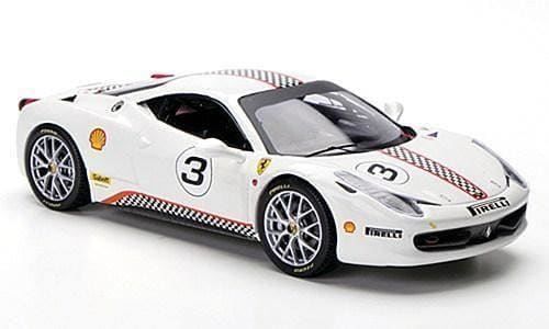 Ferrari Modellini d'auto: Ferrari 458 2009-2016 Challenge #3 weiss / Decor    1:43 – Nuovo e nell'imballaggio originale da Gerlafingen venduto da espero88