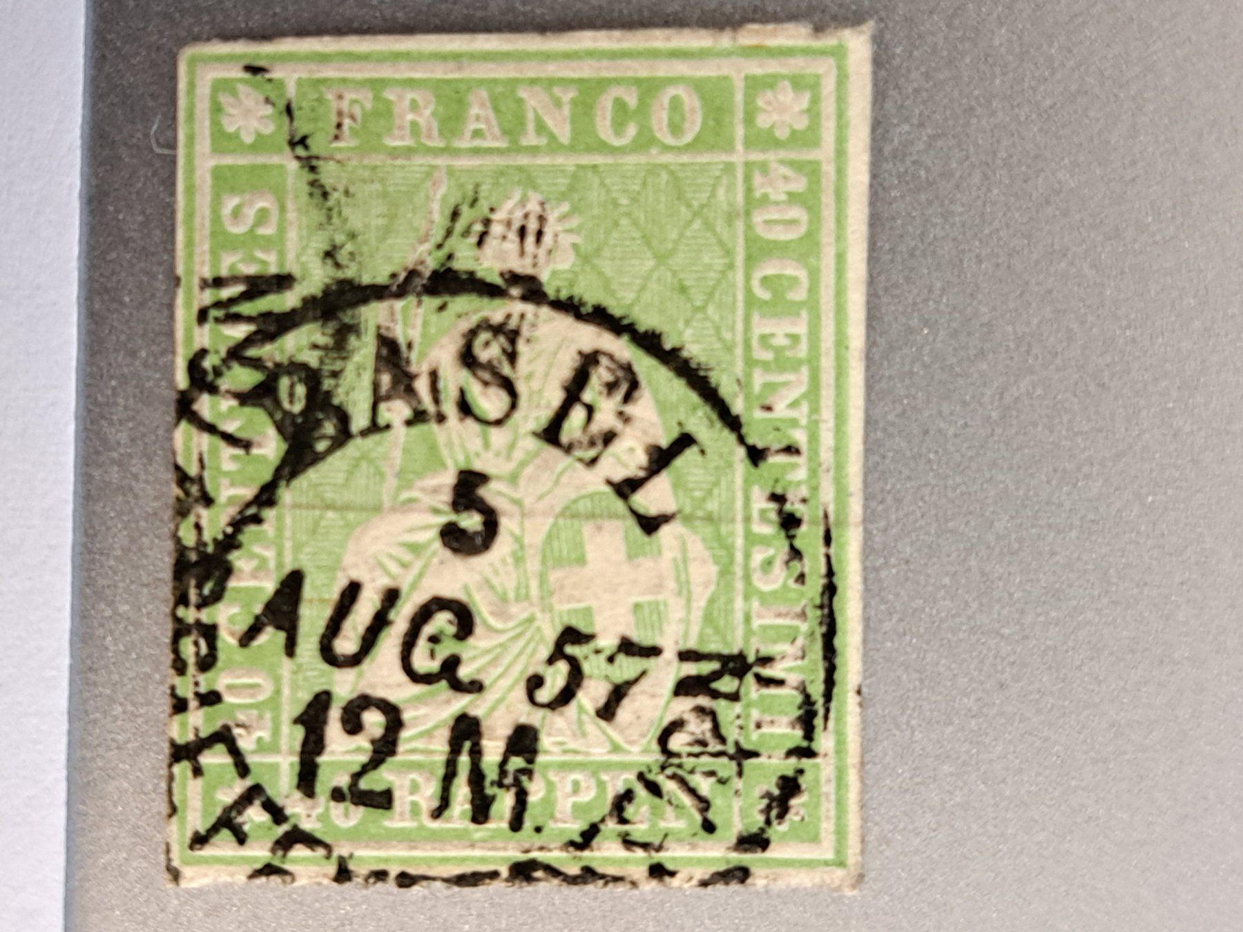 Tutti i francobolli: Strubel 26C Basel 5. Aug. 57 mit Bestimmung – Usato da Bazenheid venduto da derdelorean01 1