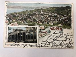 Gruss aus Heiden mit Kurhaus  1905