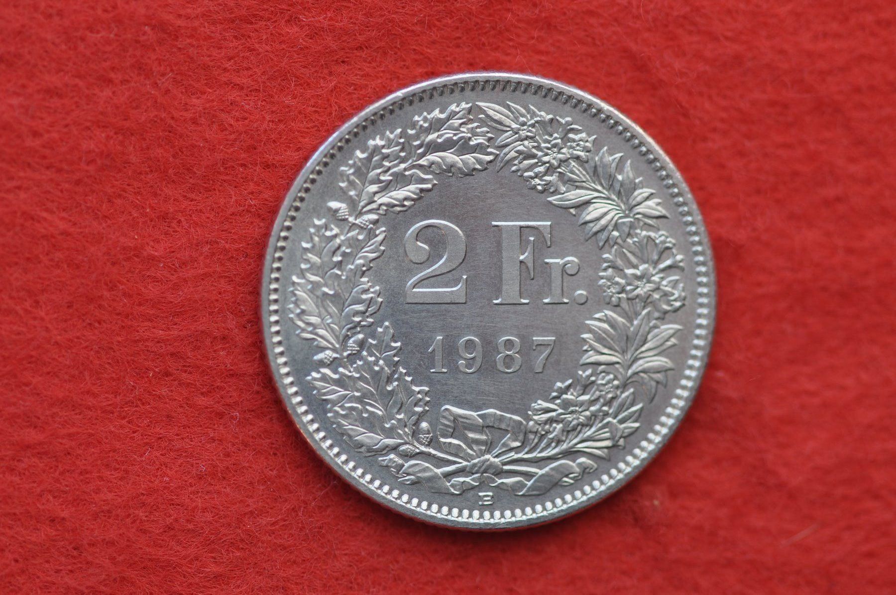 Alle Münzen: 2 franken 1987 – Gebraucht aus Laupen BE von Gufi57