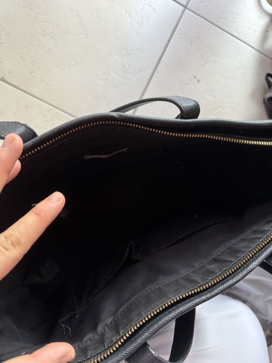 Borse: Damentasche Shopper schwarz Kunstleder gebraucht – Usato da Kreuzlingen venduto da sop_kxw5 4