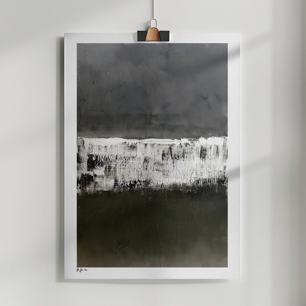 Posters & Illustrations: Abstrakte Kunst Wald Natur Modern Art Expressionismus Bild – Neuf (Voir description) à St. Niklausen LU par Stefan_Bammert_Art 3