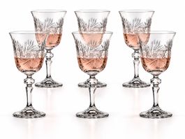 Weingläser Schleudersternmuster 170ml. 6 Stk.