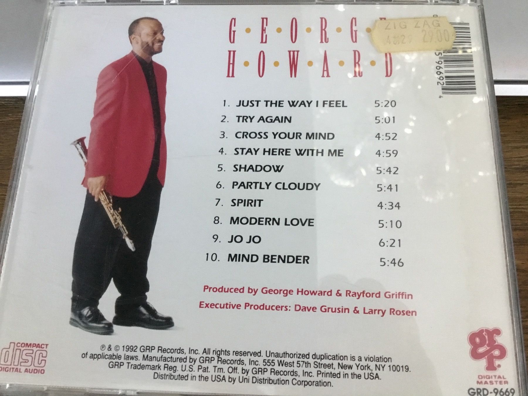 CDs: George Howard - Do I Ever Cross Your Mind CD – Gebraucht aus Thierachern von sweden08 1