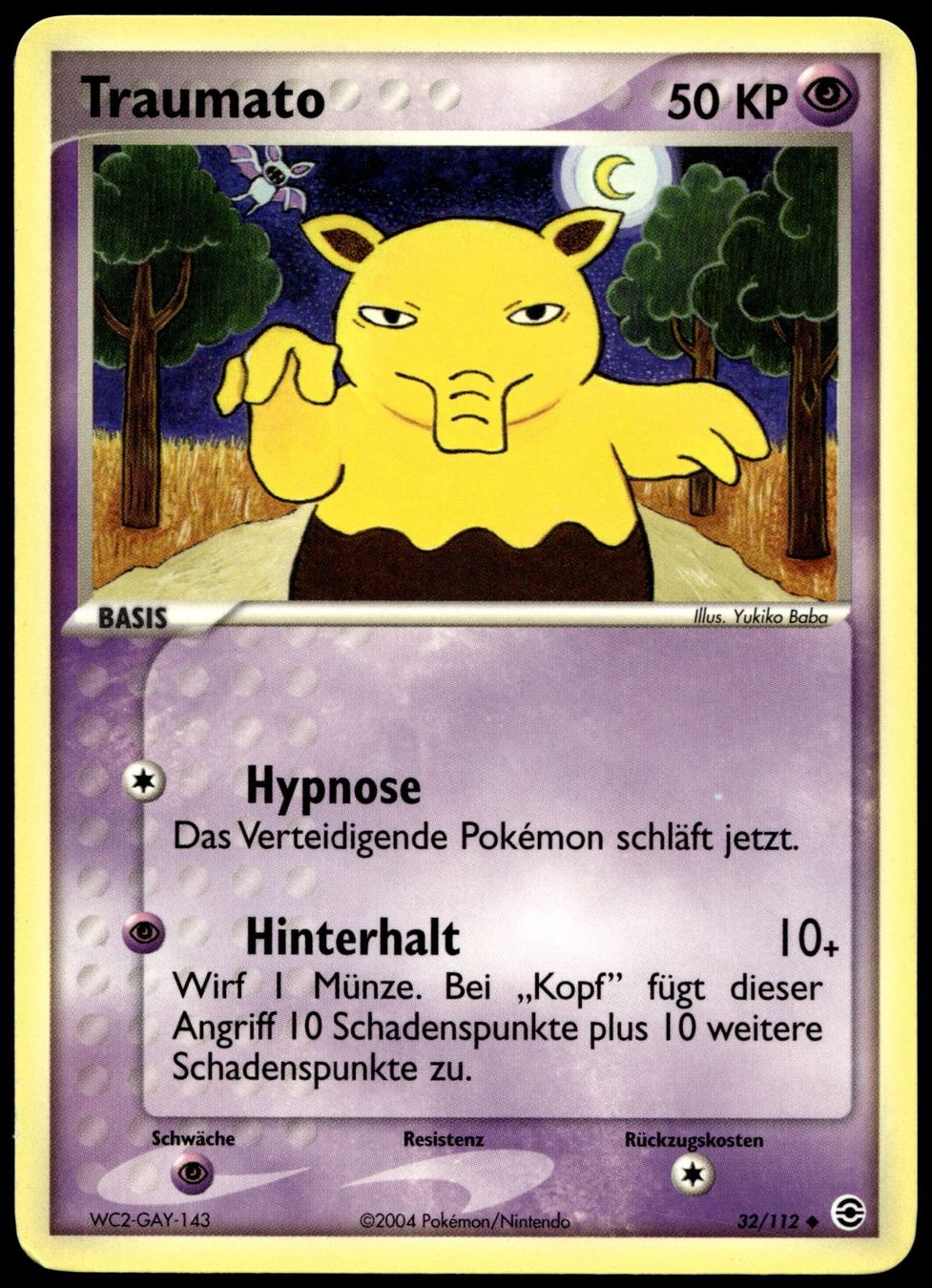 Pokémon Carte collezionabili: Traumato 32/112 Pokémon EX Fire Red & Green Leaf – Usato da Uster venduto da Madame_Cards