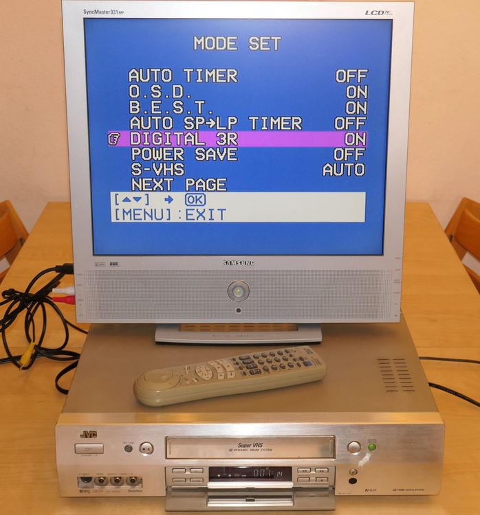 JVC HRS9500E SVHS Videorecorder VCR/TBC mit Fernbedienung Kaufen