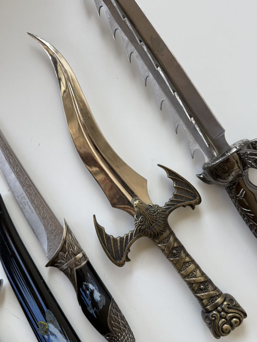 Coltelli: 4 Stk. Fantasy Messer Dolche Deko – Usato da Zürich venduto da Geniuss 5