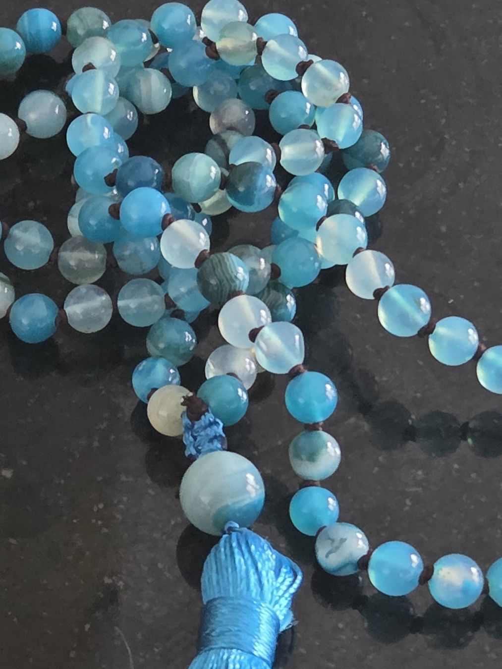 Catenine: Halskette, Aquamarin, 50 cm – Nuovo e nell'imballaggio originale da Frauenfeld venduto da Schenken-mit-Herz 1