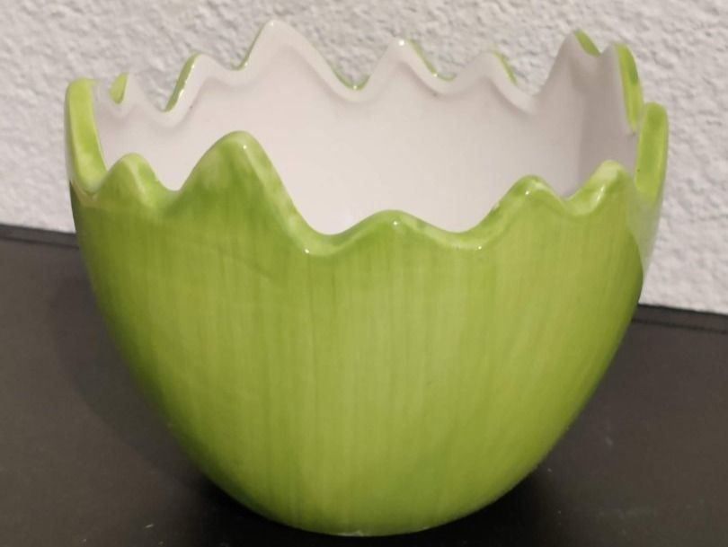 Blumentöpfe: Blumentopf grün rund – Gebraucht aus Wiesendangen von s_er
